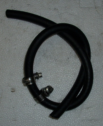 Hose complete (fuel pump to carburtetor) with 2 screw clamp