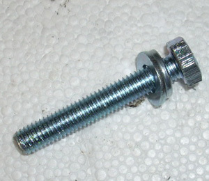 Screw with snap ring for elbow in head
