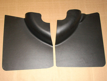 Side carpeting rear F/R SET, black