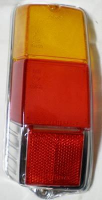 Taillight glass glossy - left side Fiat 500