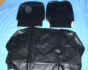 Seat cover - BLACK- Set Giardinera imitation leather