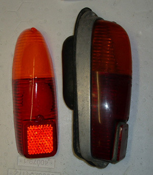 Taillight Giardinera - left side - used housing with new glass