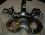 Crankshaft (Italy) NEW with main bearings and connecting end bearing